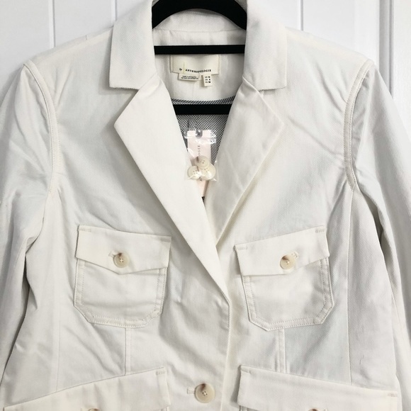 Anthropologie White Utility Jacket - Picture 6 of 9